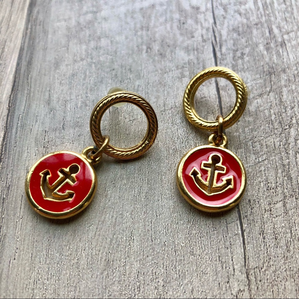 Nautical Anchor Earring’s, Beachcore, Beach Vacation, Preppy